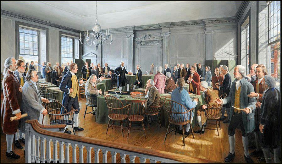 897x522 The Cost Paid By The Signers Of The Declaration Of Independence - Independence Hall Painting