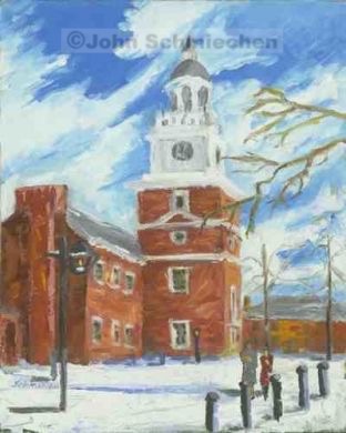 312x390 Historic District - Independence Hall Painting