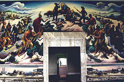 436x288 Independence And The Opening Of The West Thomas Hart Benton - Independence Painting