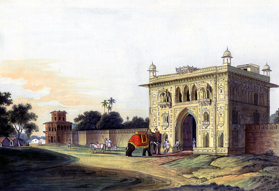 900x618 Gate Of Lal Bagh Faizabad India Historical Monument Vintage - India Gate Painting