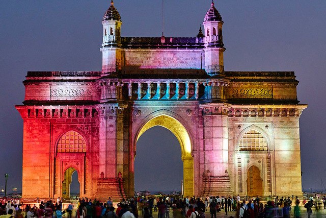 640x427 Mumbai India Gate Architecture Tmb108 Wall Art Canvas Fabric - India Gate Painting