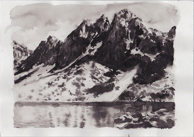 670x473 Small Indian Inks - India Ink Painting