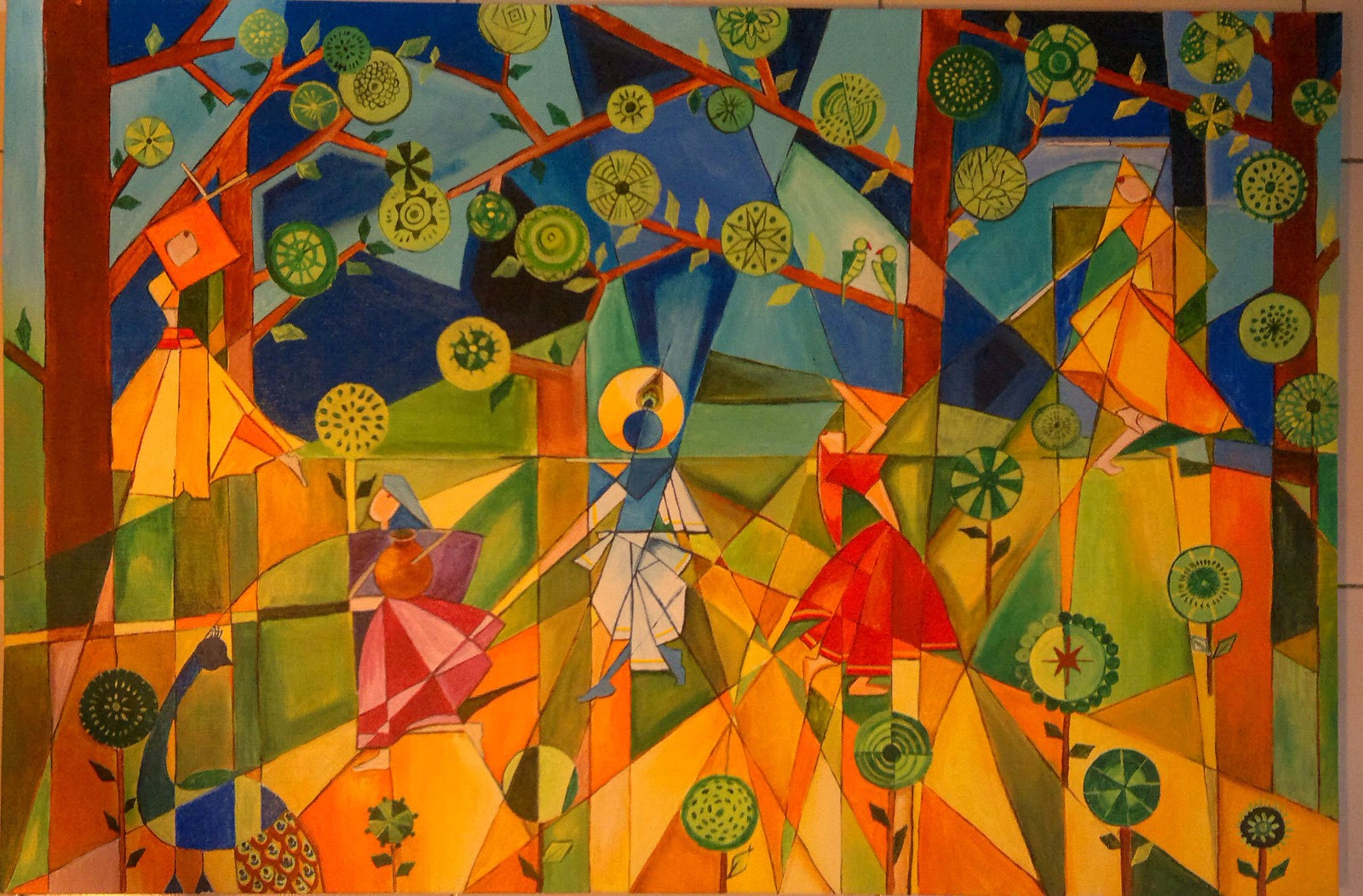 1600x1052 Indian Abstract Art Paintings Indian Oil Painting On Canvas - Indian Abstract Painting