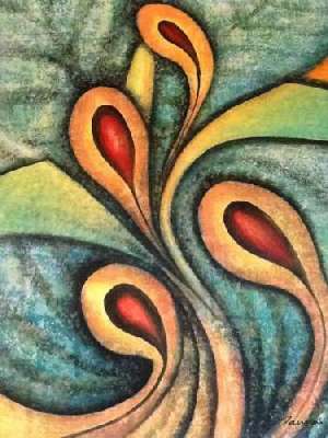 300x400 Indian Modern Art Paintings - Indian Abstract Painting