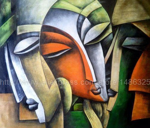 500x429 Modern Indian Oil On Canvas Painting Abstract And Colourful Wall - Indian Abstract Painting