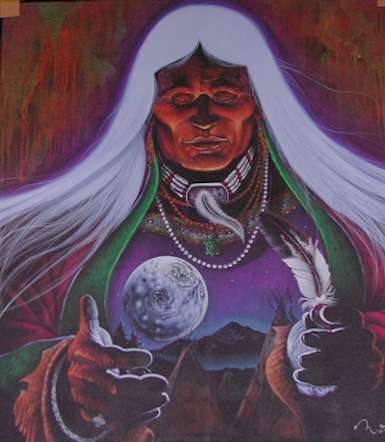 385x442 Paint 9 - Indian Acrylic Painting