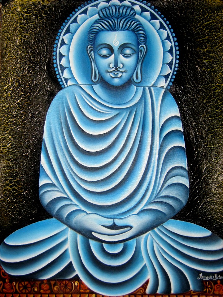 720x960 Lord Buddha, Painting - Indian Buddha Painting