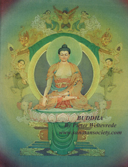 250x327 Buddha Painting In The Sanatan Society Indian Art Galleries - Indian Buddha Painting