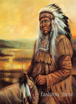 Indian Chief Oil Painting