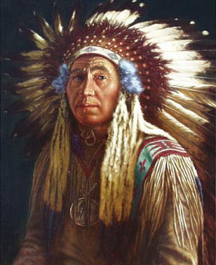 Indian Chief Oil Painting at PaintingValley.com | Explore collection of ...