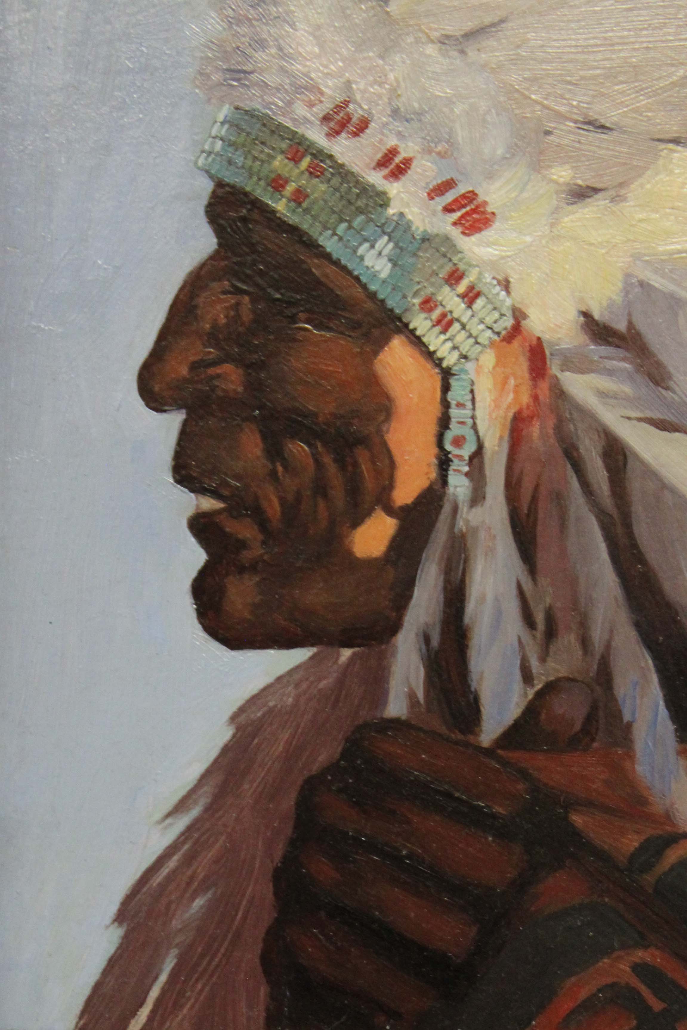 2303x3455 Indian Chief Painting For Sale - Indian Chief Painting
