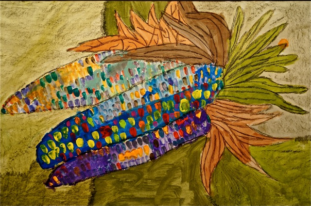 640x425 Flyer Art Gallery - Indian Corn Painting