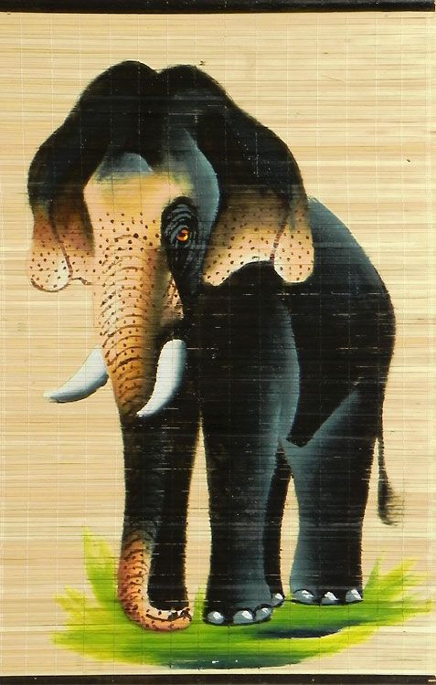 477x750 Indian Elephant - Indian Elephant Painting