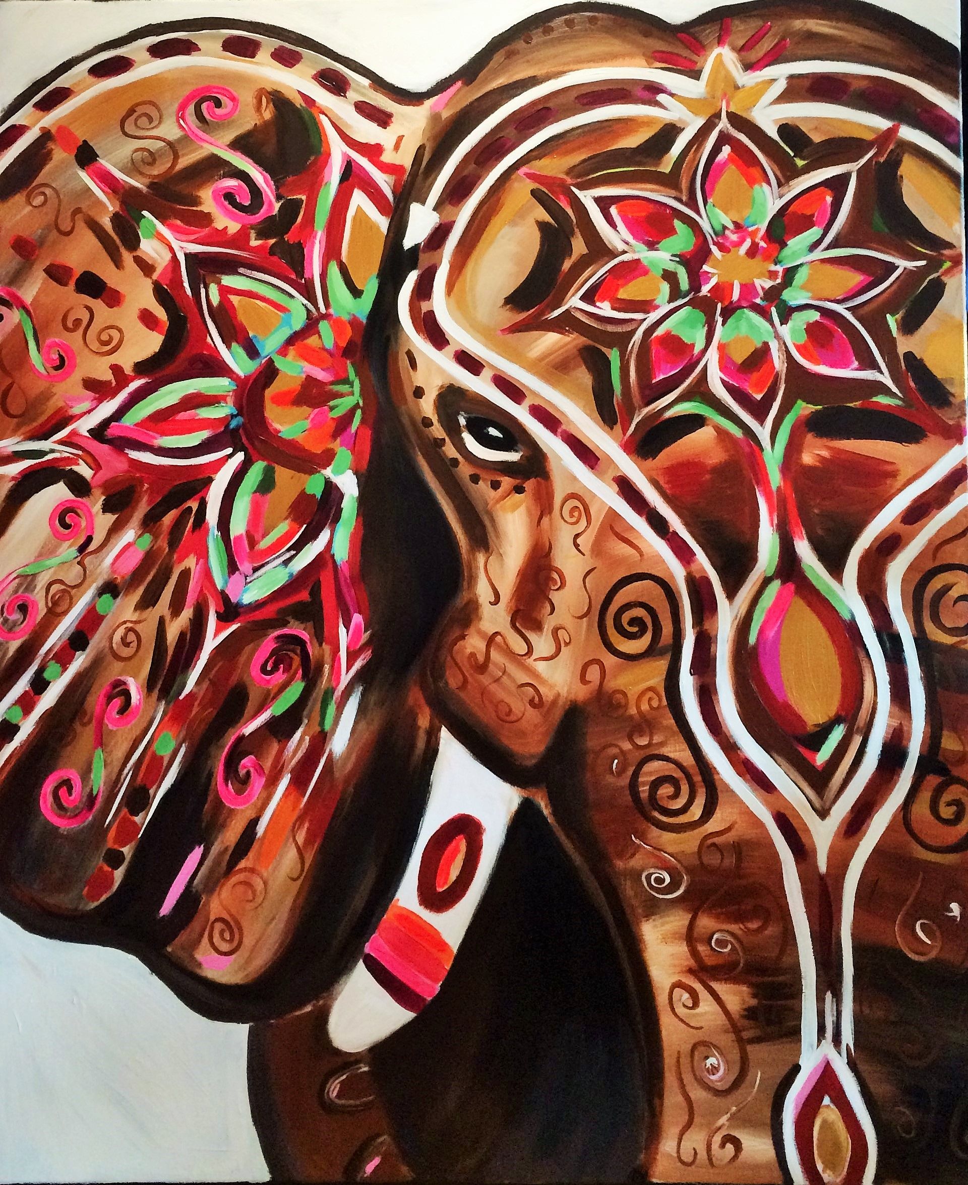 1920x2351 Elephant Art, Indian Elephant, Artisoof Groningen Www.artisoof - Indian Elephant Painting