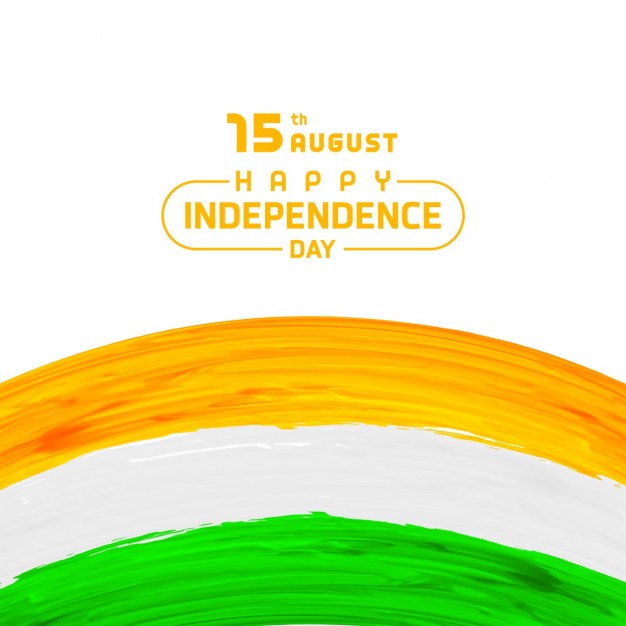 626x626 Indian Independence Day Hand Painted Background Vector Free Download - Indian Flag Painting