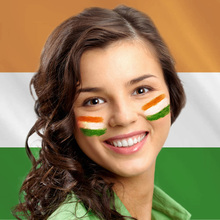 220x220 Make A Virtual Face Paint With Flag Of India On Your Cheeks! - Indian Flag Painting