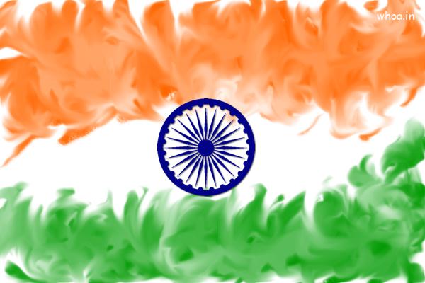 600x400 Painting Of Indian Flag - Indian Flag Painting
