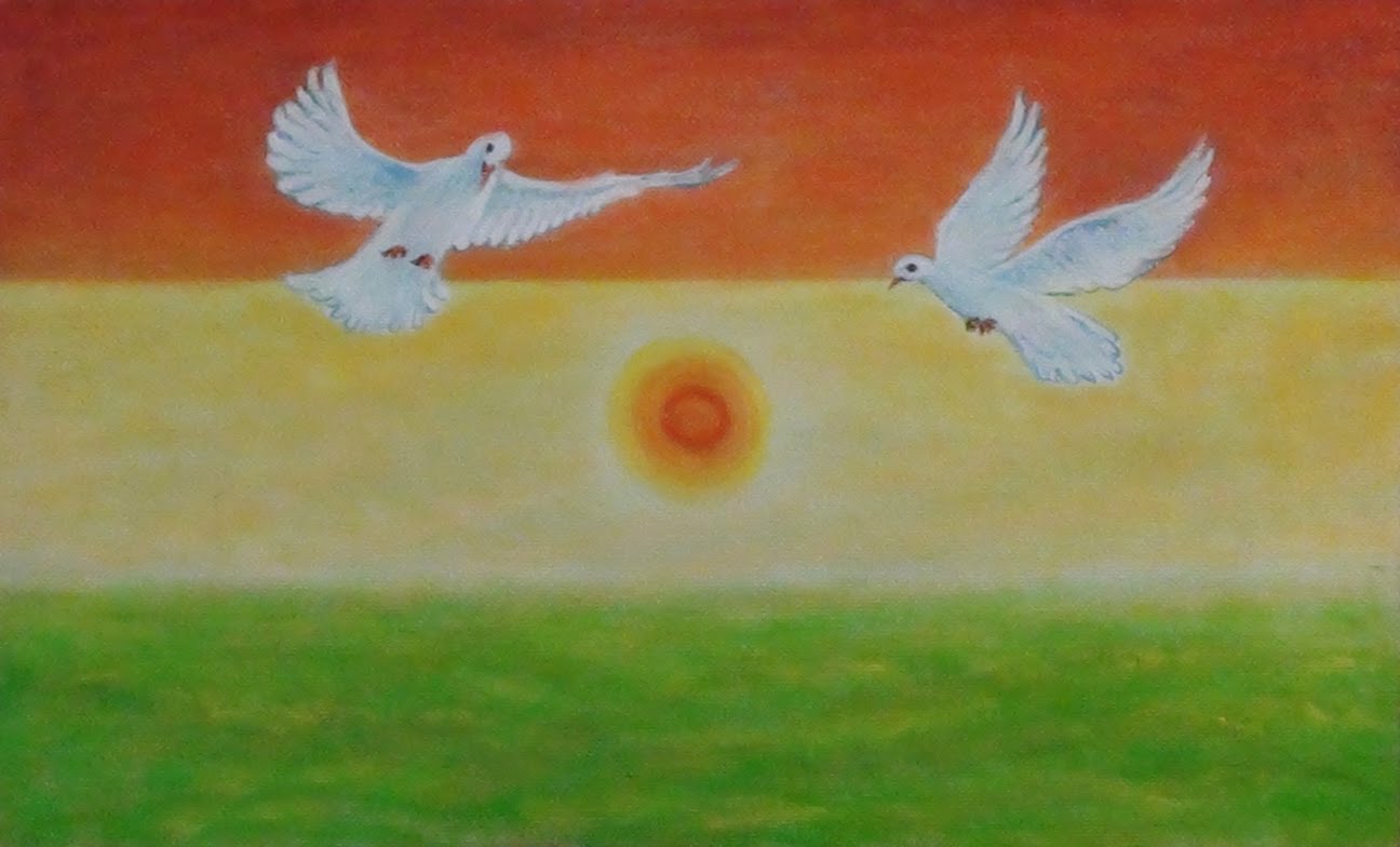 1296x784 How To Draw Oil Painting, Indian Flag Of Peace - Indian Flag Painting