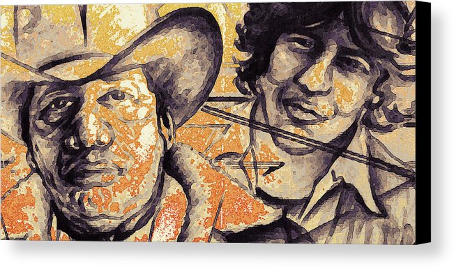 651x384 Indian Chief And Son - Indian Head Painting