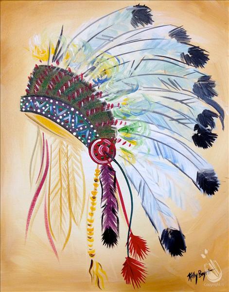 471x600 Indian Headdress - Indian Headdress Painting