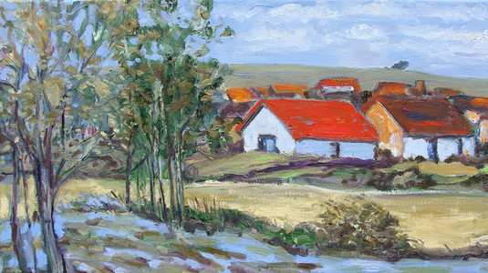 535x300 Contemporary Art Amp Artists Of India Unique Indian Art Paintings - Indian Landscape Painting