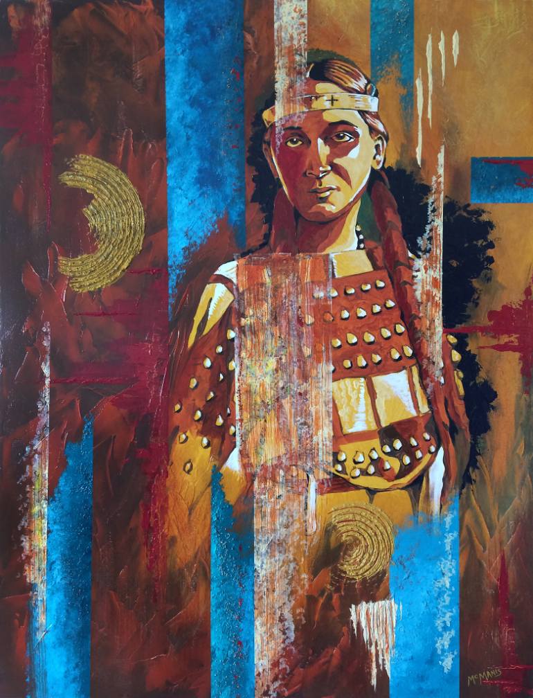 770x1008 Saatchi Art Indian Maiden Painting By Joe Mcmanis - Indian Maiden Painting