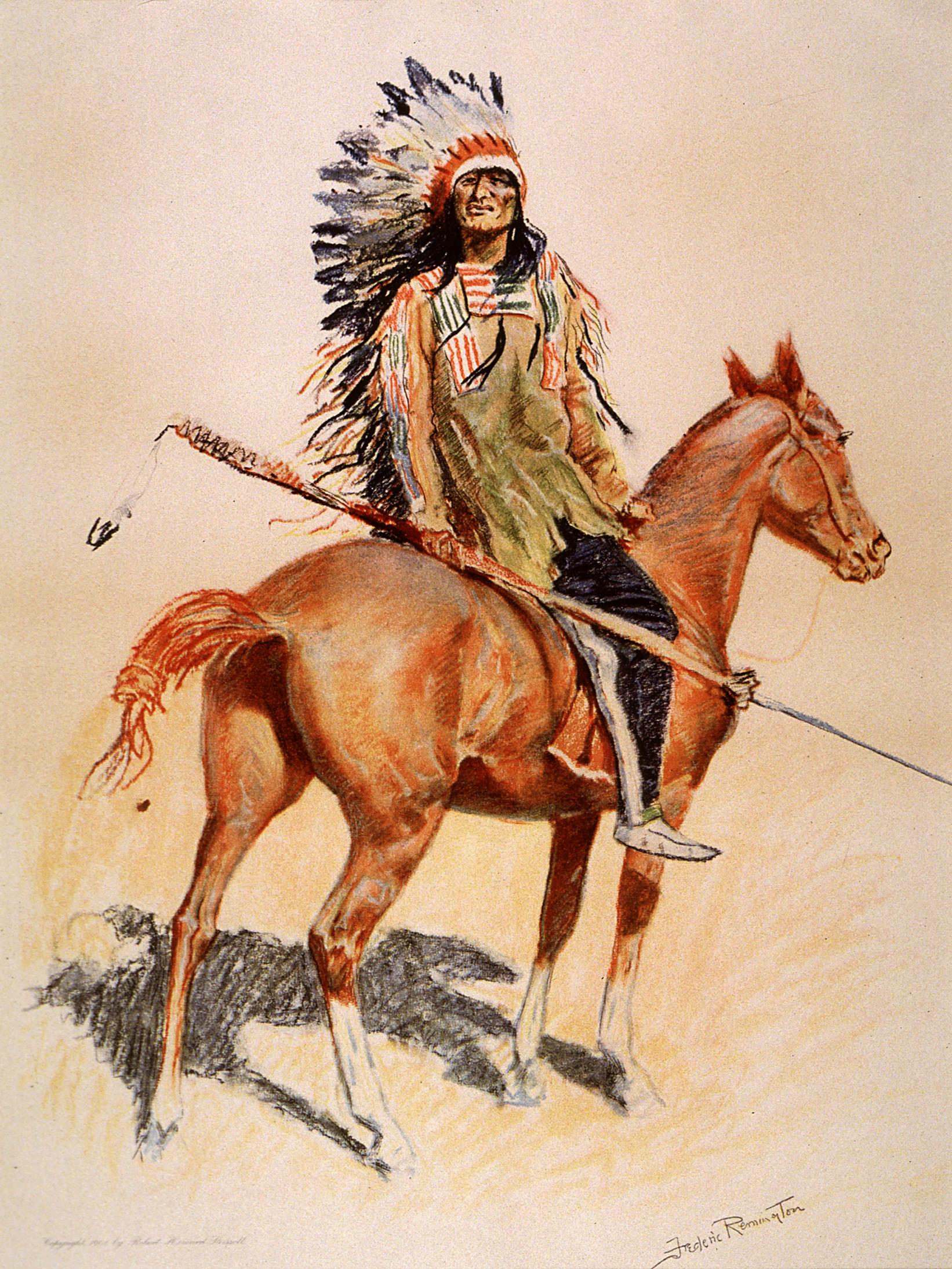 1642x2188 Filefrederic Remington - Indian On A Horse Painting