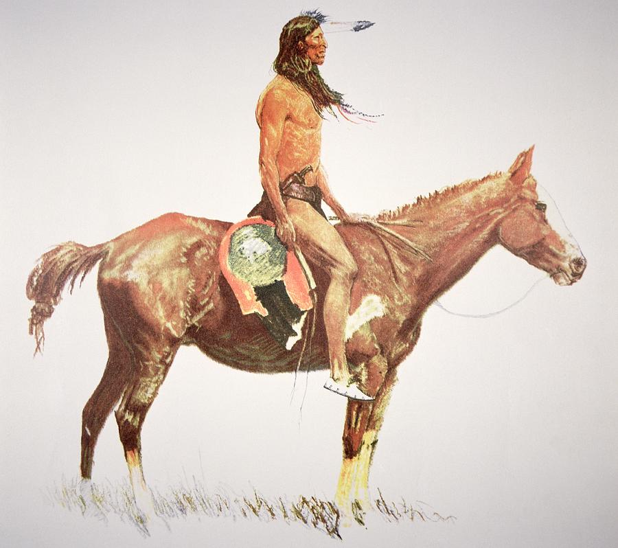 900x798 Indian Horse Paintings Fine Art America - Indian On A Horse Painting