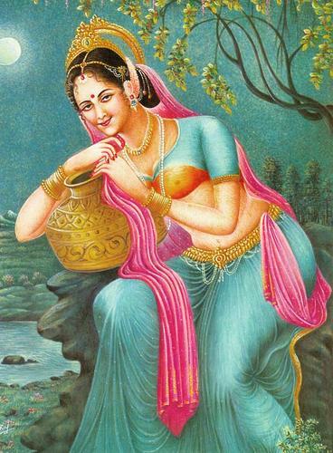 368x500 Indian Beauty Painting - Indian Painting