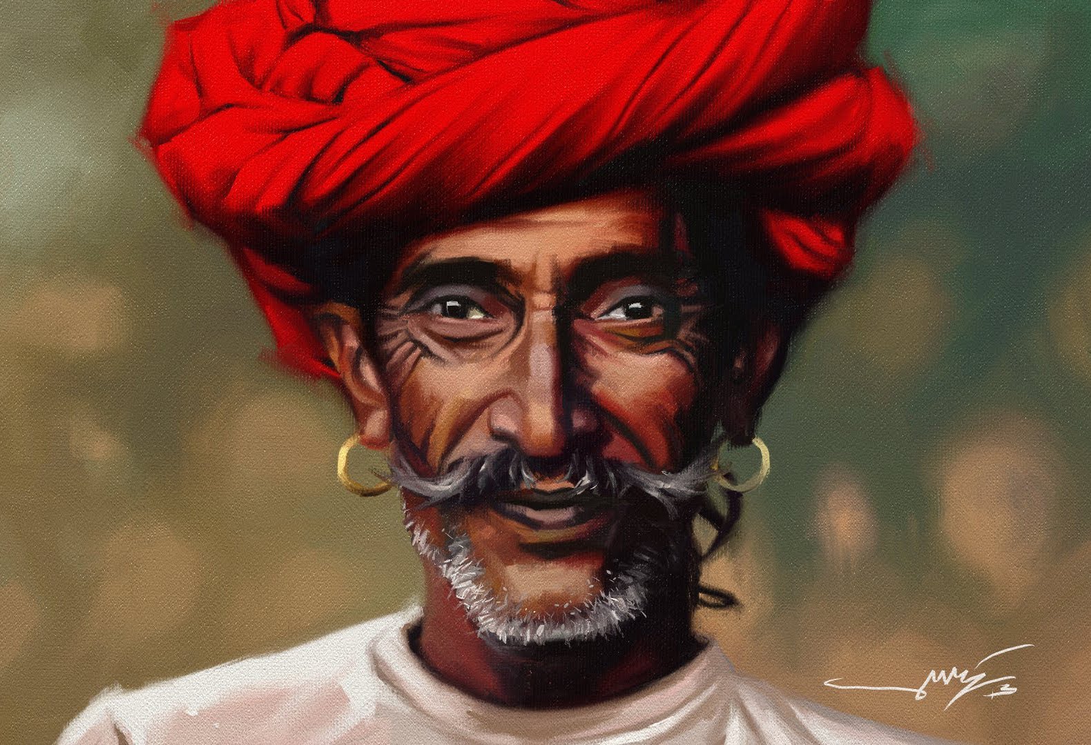 1580x1080 Speed Painting Indian - Indian Painting