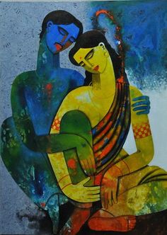 236x332 Buy Handmade Paintings, Contemporary Indian Art, Abstract - Indian Painting On Canvas