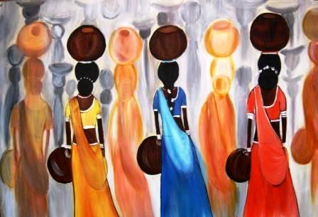 448x305 My Business - Indian Painting On Canvas