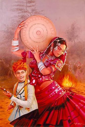 346x515 Pin By Mahanthesh On Paintings Paintings, Indian Art - Indian Painting On Canvas