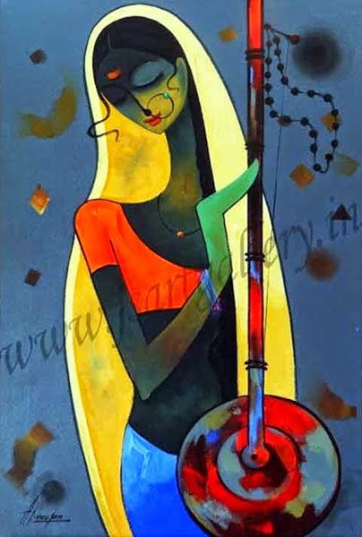 404x600 Arte Cristina Faleroni Indian Paintings Canvas - Indian Painting On Canvas