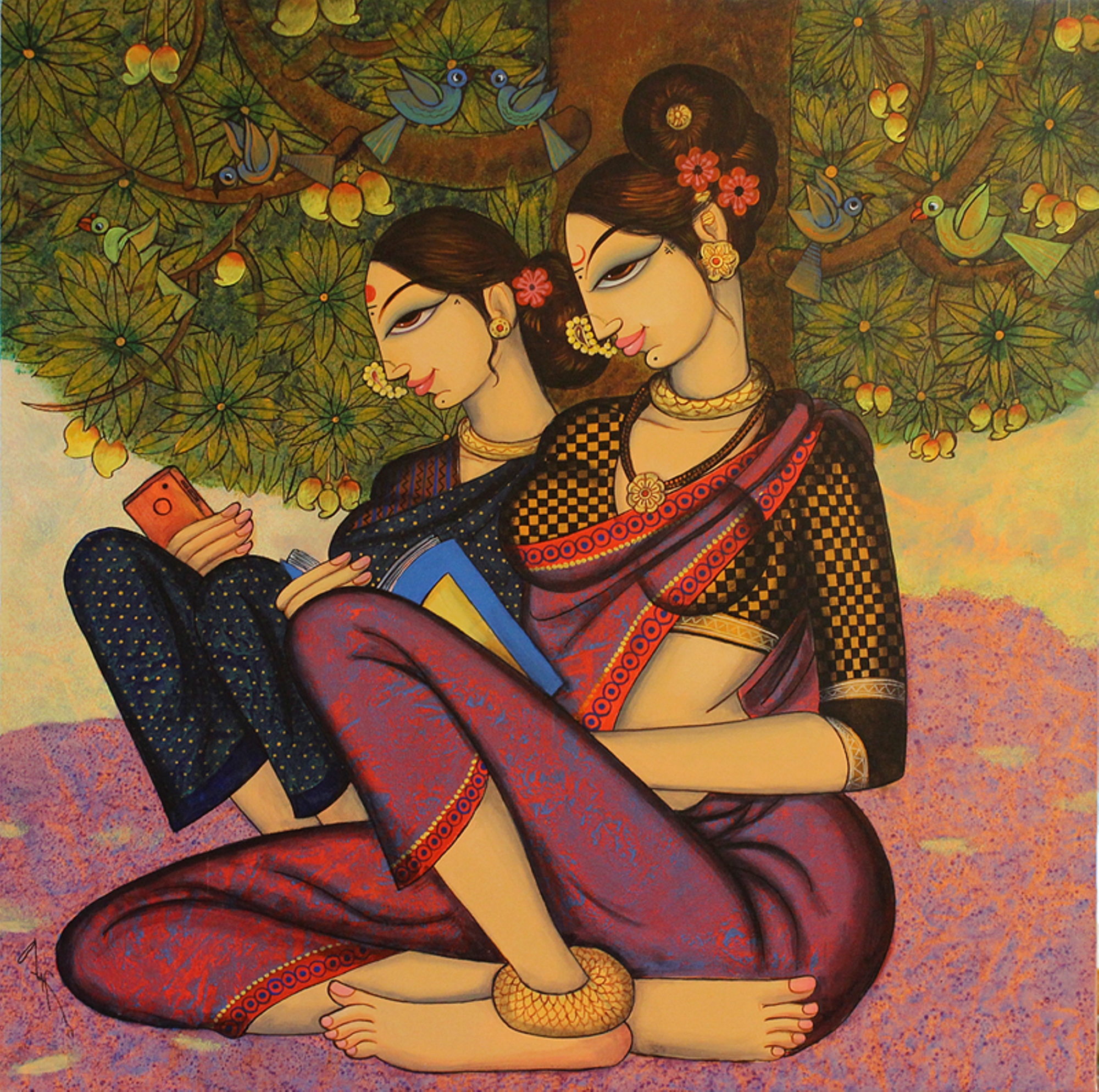 2000x1988 How To Buy Indian Paintings From Paintings Gallery Indian Art - Indian Painting Pictures