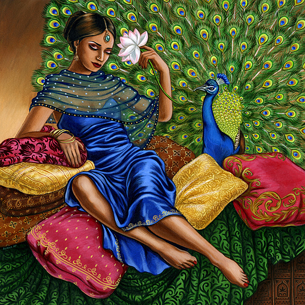 600x600 Indian Princess By Alanamccarthyart - Indian Princess Painting