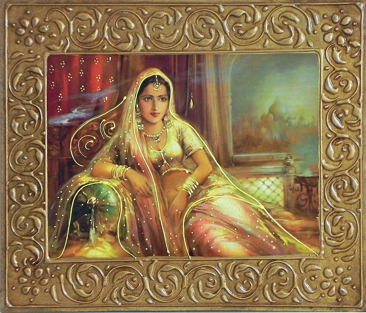 750x640 Rajput Princess Indian Paintings And Paintings - Indian Princess Painting