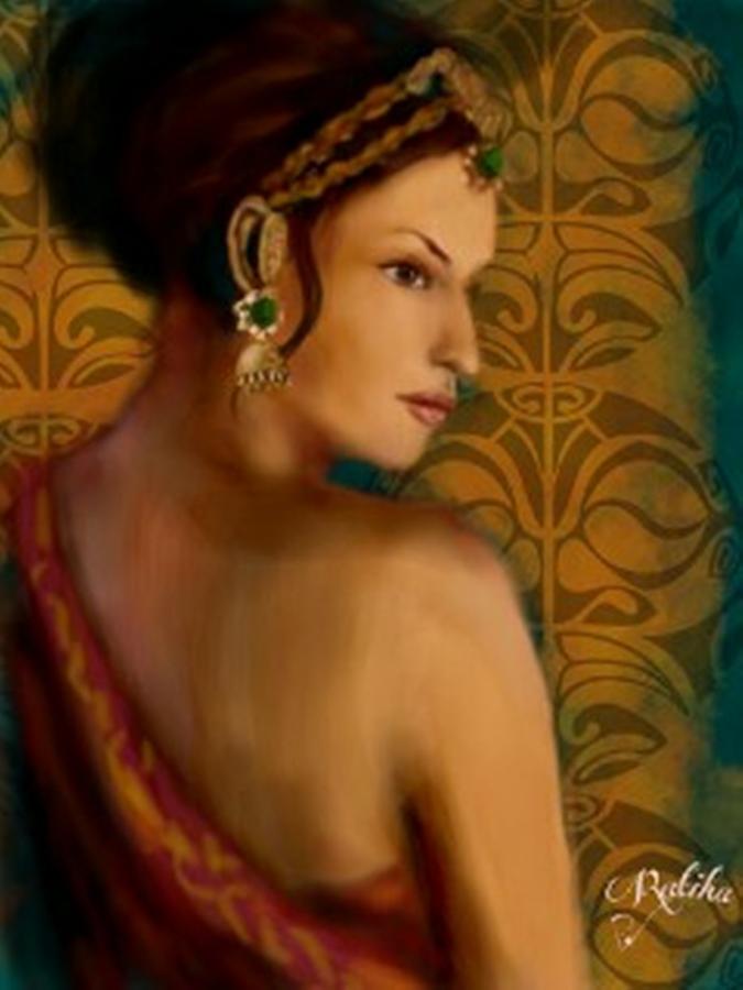 675x900 The Indian Princess Digital Art By Ratika Puri - Indian Princess Painting