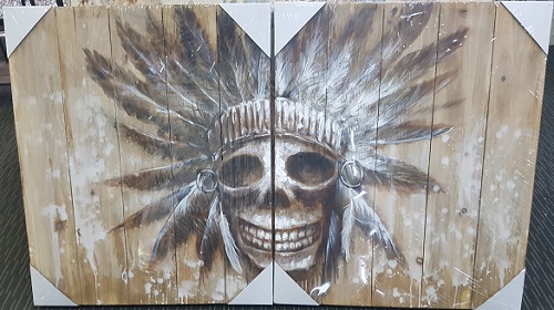 500x280 Rayell Furnishings - Indian Skull Painting