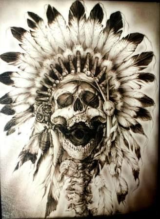 328x448 Resultado De Imagem Para Indian Skeleton Painting - Indian Skull Painting