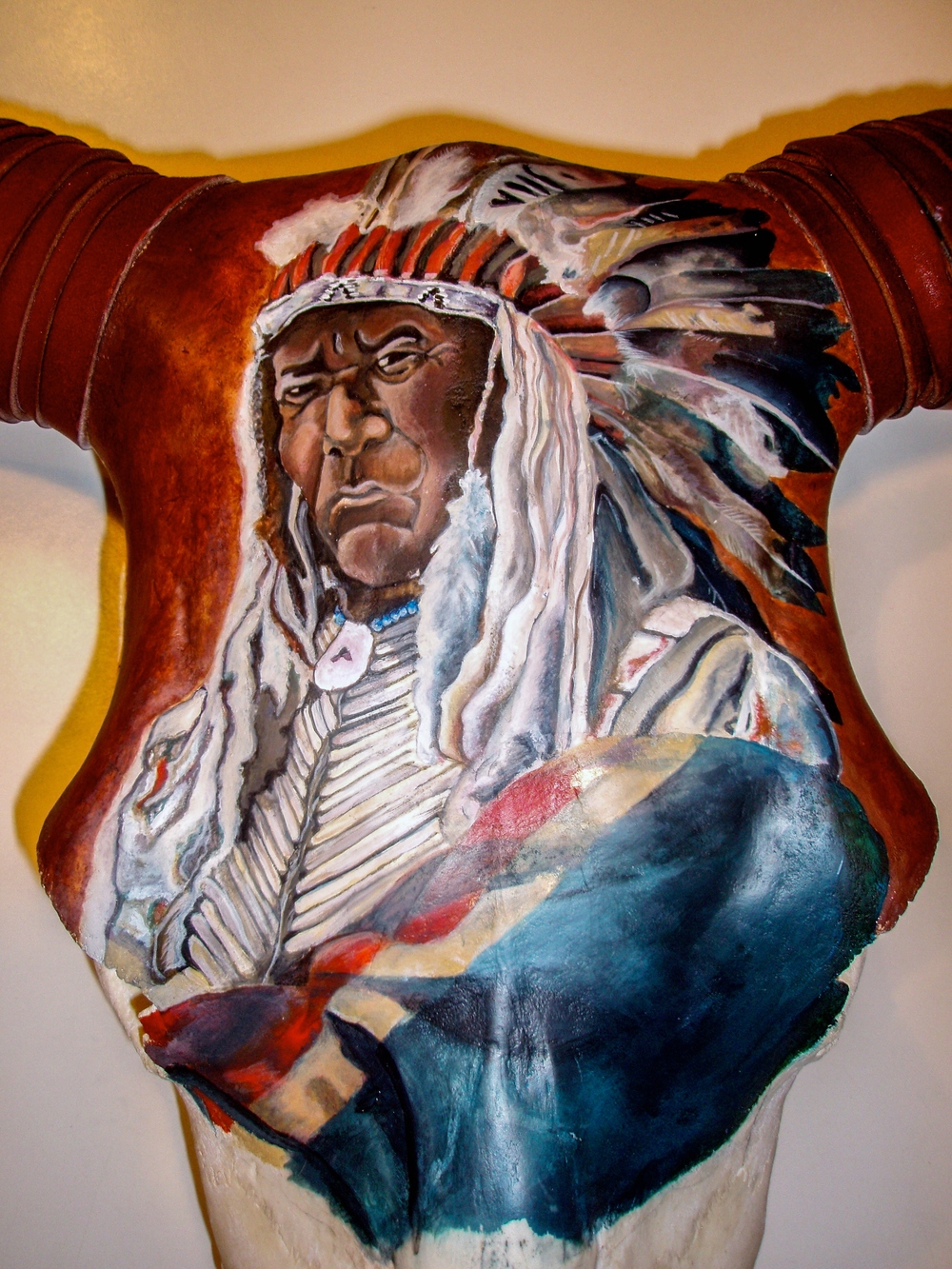 1000x1333 Custom Projects Rachel Forbis - Indian Skull Painting