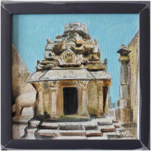 500x500 South Indian Temple Painting - Indian Temple Painting