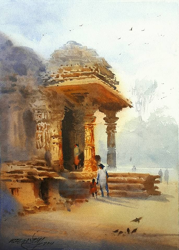 686x960 Painting By Ganesh Hire Art South Asia Ganesh - Indian Temple Painting