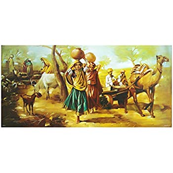 350x350 Avercart Beautiful Indian Village Painting Vinage - Indian Village Painting