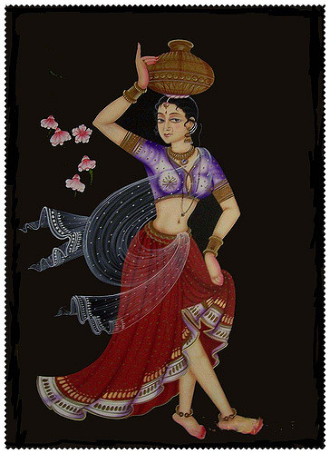 364x500 Pretty Indian Woman Picture Of A Indian Village Woman - Indian Village Woman Painting