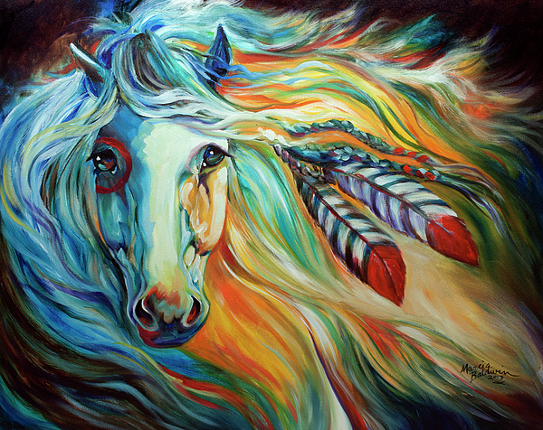 600x476 Marcia Baldwin - Indian War Horse Painting