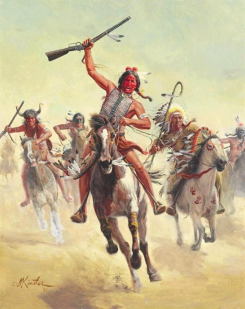 800x1006 Royale Galleries Inc. - Indian Warrior Painting