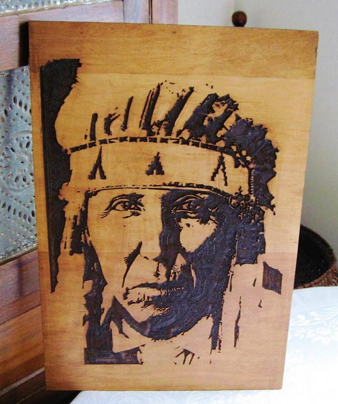 690x824 A Proud Cheyenne Indian Warrior - Indian Warrior Painting
