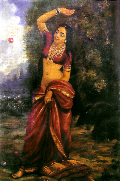 400x604 My Dreams Raja Ravi Varma Arts Amp Indian Art Paintings - Indian Woman Painting Images