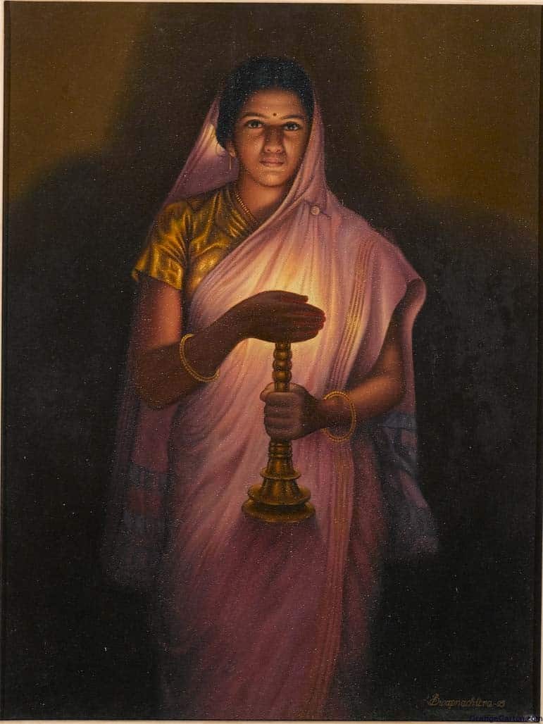 771x1028 The Truth About Raja Ravi Varma'S - Indian Woman Painting Images